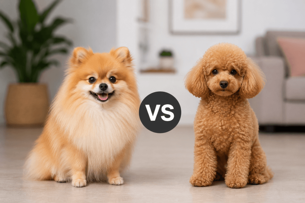 Pomeranian vs Toy Poodle